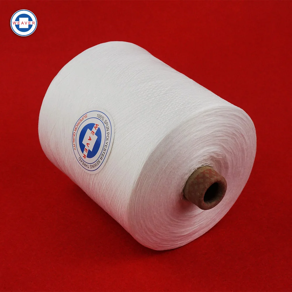 Raw White 50/2 Polyester Sewing Thread Manufacturer For Bangladesh