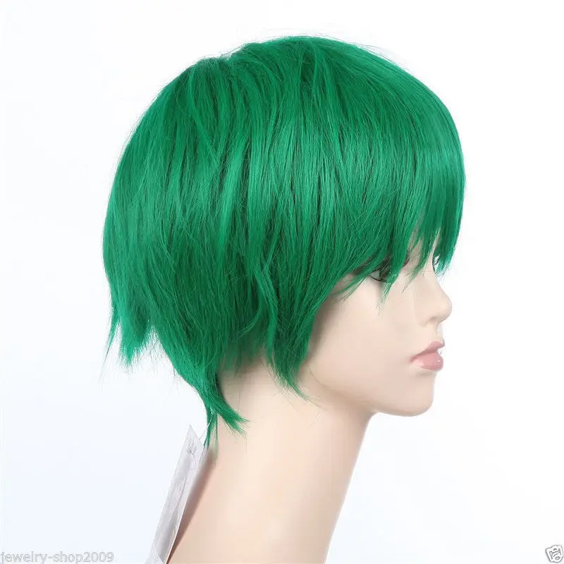 green anime wig