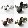 20mm Round High Wall Cufflink Metal Blank Cufflink With Round Bezel Setting