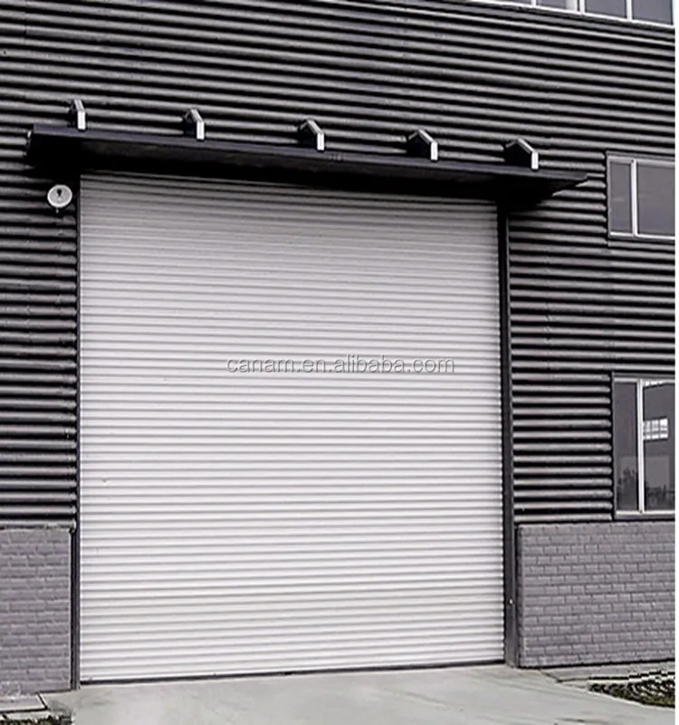 China rolling industrial windproof steel door