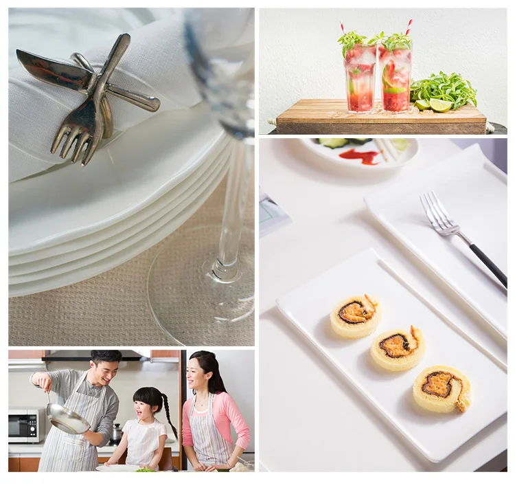 Porzellan Geschirr White Unique Porcelain Dinner Plate Set