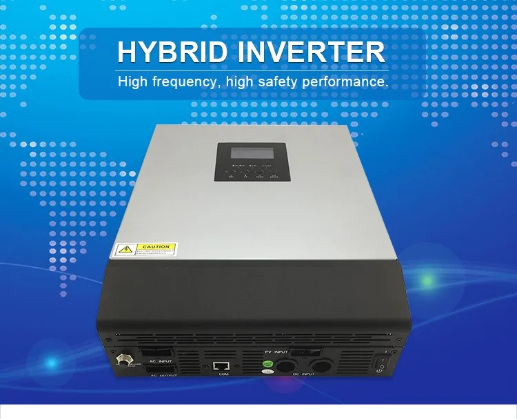 5 KVT Hybrid invemtir. Гибридный Солнечный инвертор с дублирующим экраном. Инвертор гибрид не заряжается. Bluesun phase Hybrid Inverter item no.:BSE-6kl1 jpg.
