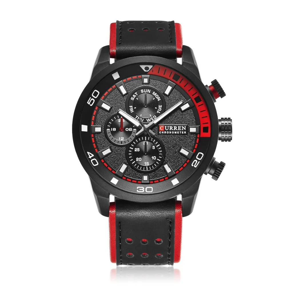 Private Label Curren 8250 Men Quartz Wrist Watches Bezel Japan Movt ...