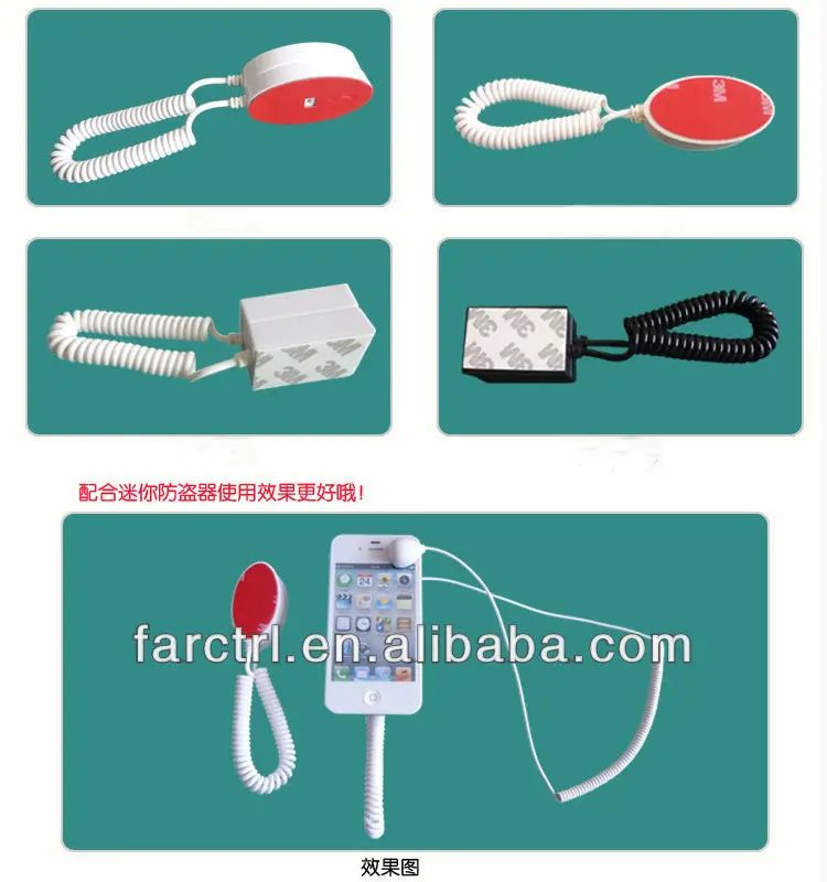 Mobile Phone Display Retractable Security Cable For Retail Shops