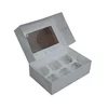 Popular Products 2018 Economy Cupcake Boxes white cake box with inserts