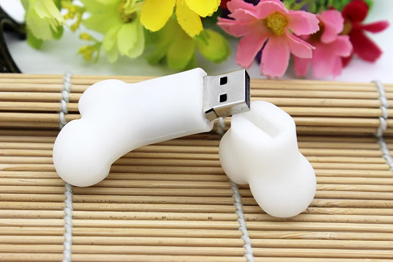 Cartoon Dog Bone USB Flash Drive 3.0 8GB 16GB 32GB 64GB Pet Pen Drive Creative USB Memory Stick with Custom Logo - ANKUX.COM