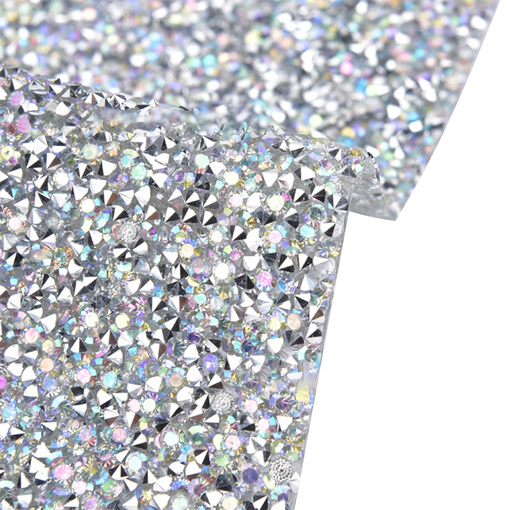 Self Adhesive Glitter Rhinestone Sheet Trimming For Car Shoes Bag