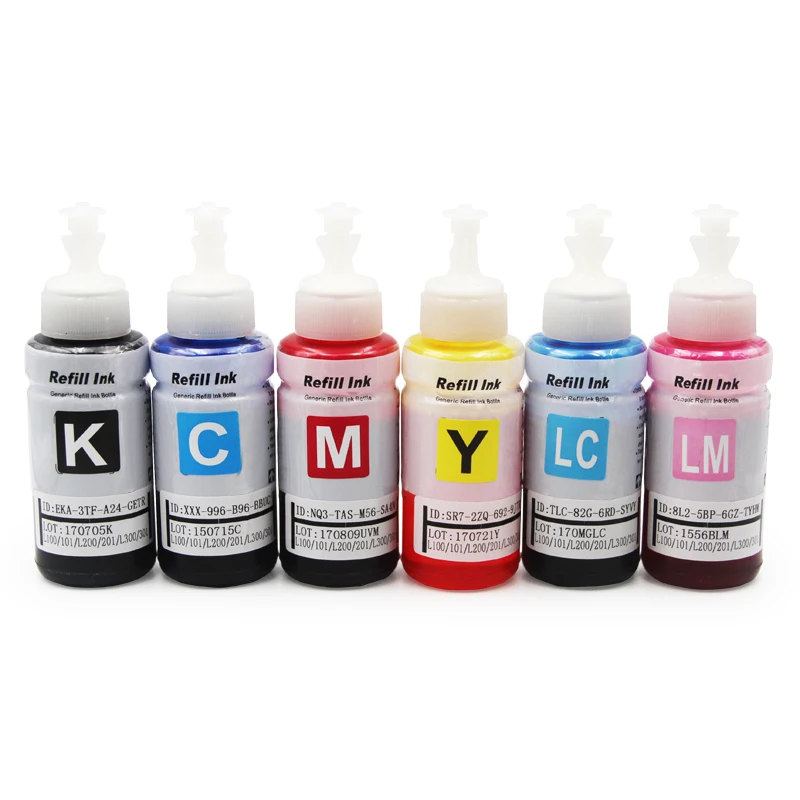 Supercolor 70ml/bottle Universal Dye Ink For Epson 672 L310 L805 L360 ...