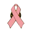 Soft Enamel Lapel Pin Metal Badge Pink Ribbon Breast Cancer Awareness Pin