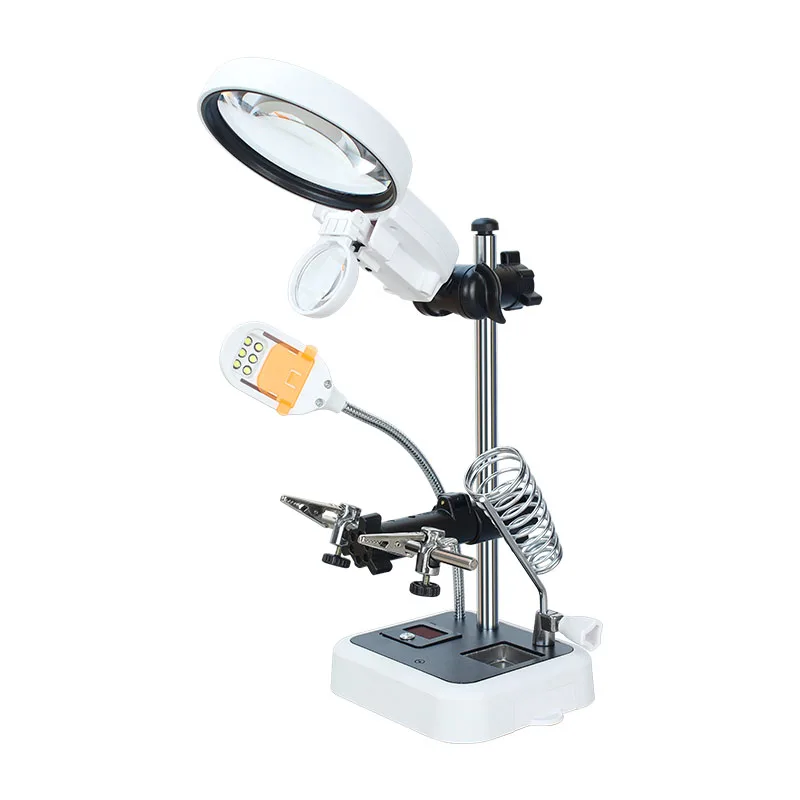 11x Auxiliary Clamp Magnifier Desk Lamp With Led Light Bm Mg2092