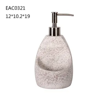 Red And Black Sand Decoration Concrete Kitchen Accessories 2 In 1 Red And Black Sand Decoration Concrete Kitchen Accessories 2 In 1 Soap Dispenser