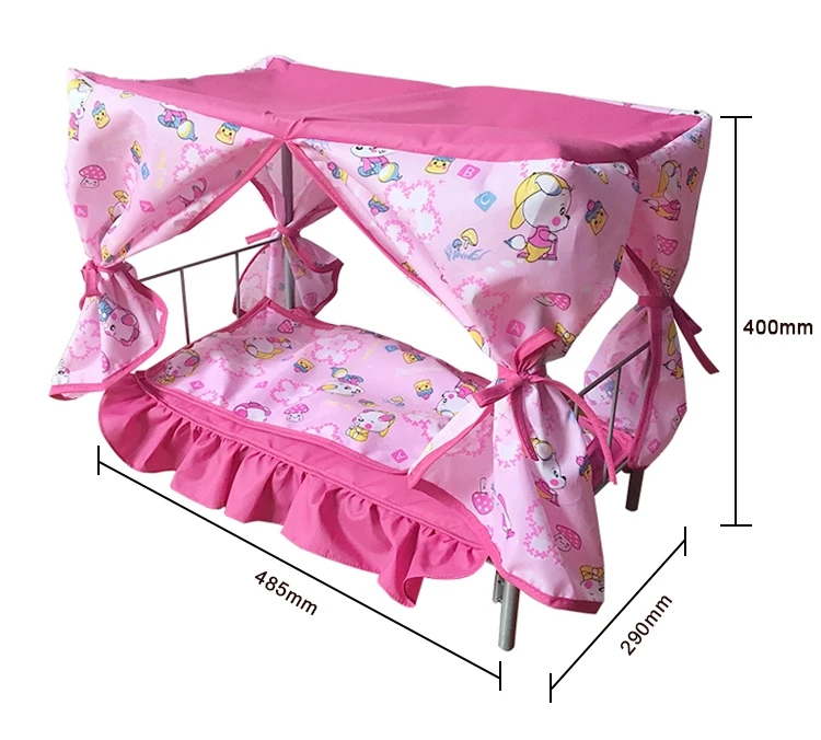 Wholesale New Model Ecofriendly Cheap Baby Doll Bed Lovely Toy Beds