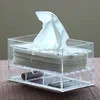 Clear Transparent acrylic sliding drawer Box/ acrylic display sliding lid box
