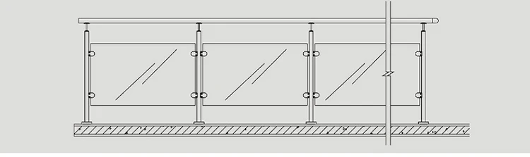 Sonlam Stainless Steel Removable Vertical Hand Railing Modern Handrail Brackets