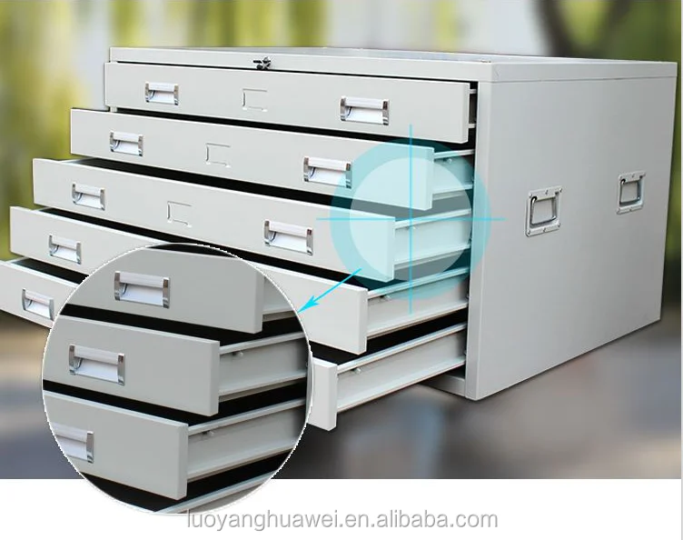 Map Paper Steel Storage Cabinet