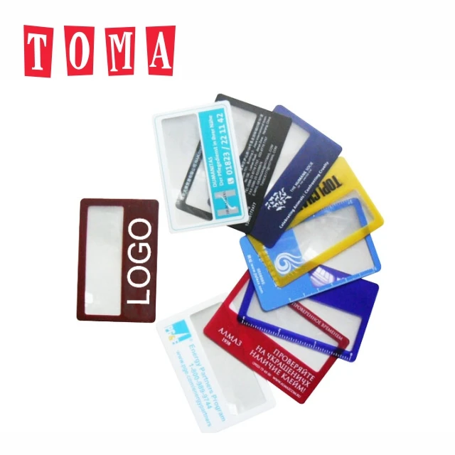 Business Card Pocket Magnifier Ruler Professional Name Card Magnifying ...