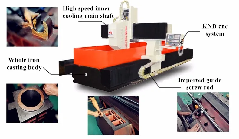 High Speed Metal CNC Drilling Deep Hole Machine 