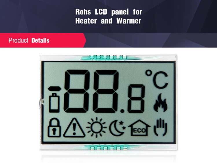 2.26" monochrome 16x2 character oled display panel