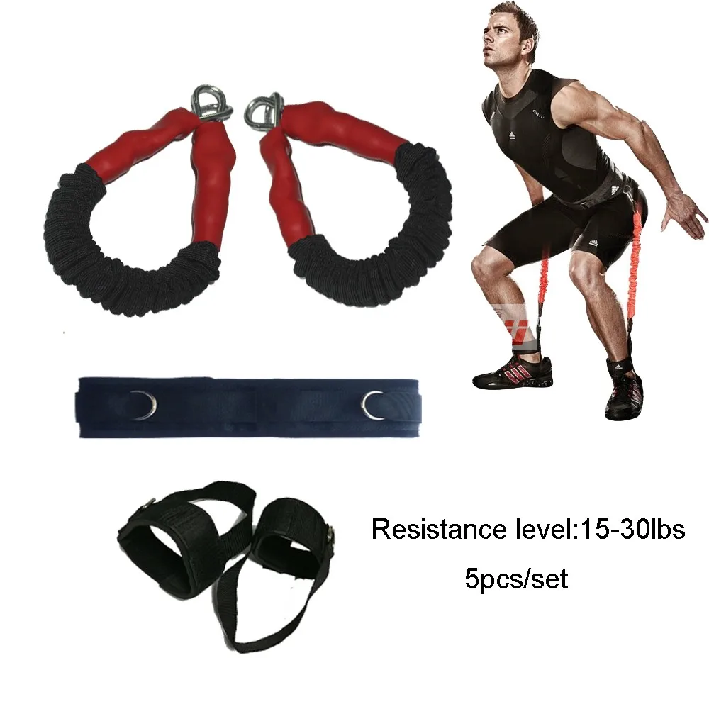 Latex Rubber Speed Training Leg Pull Rope Resistance Band Multifunction