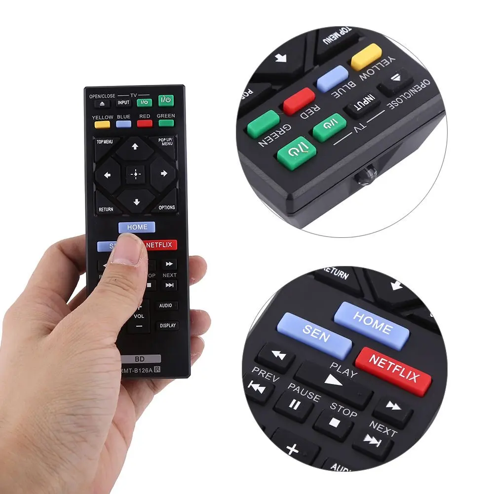 Replacement Remote Control for Sony BLU RAY DISC PLAYER BDP-S6200 BDPS6200