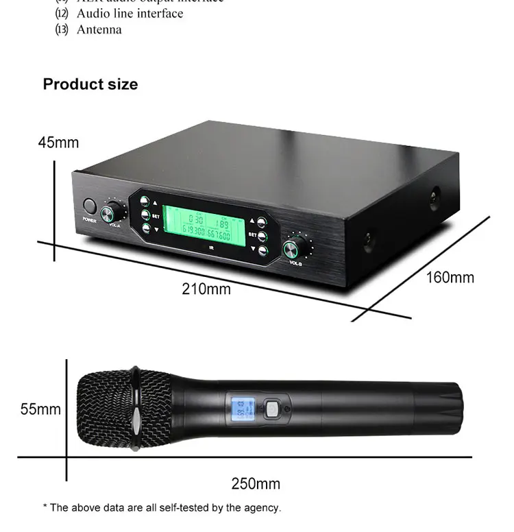 2020 New Design Frequency Adjusted Professional Uhf Infrared Long Range