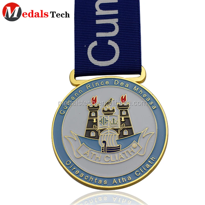 Antique silver custom cheap metal running medal for virtual run