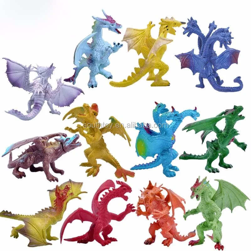 Plastic Fire Breathing 5 Inches Mini Figure Dragons Toy Buy Dragons Figure,Plastic Dragons