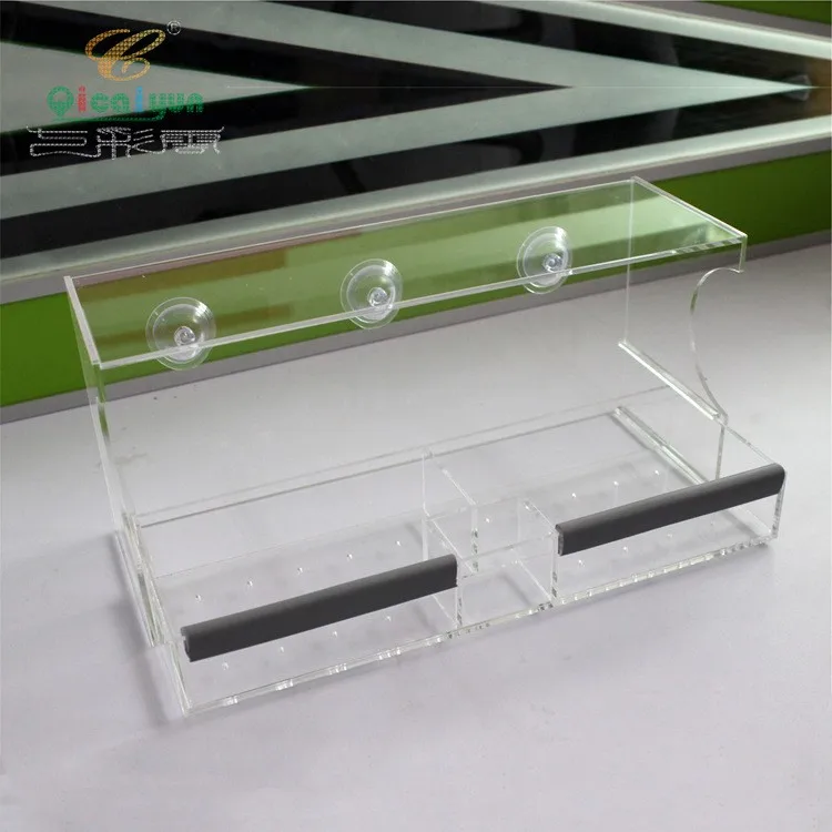 Clear View Deluxe Open Diner Mirrored Window Bird Feeder Clear