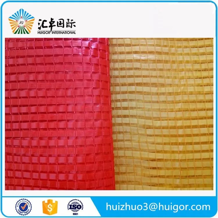 Reusable small drawstring plastic pp material fruit oranges mesh bag