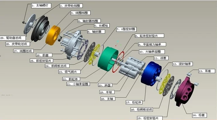 7pk 110mm Ac Compressor Denso 7seu17c For Class W215 Mercedes-ben-z ...