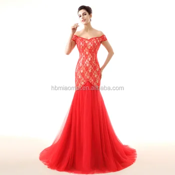 vestido de noiva vermelho sereia