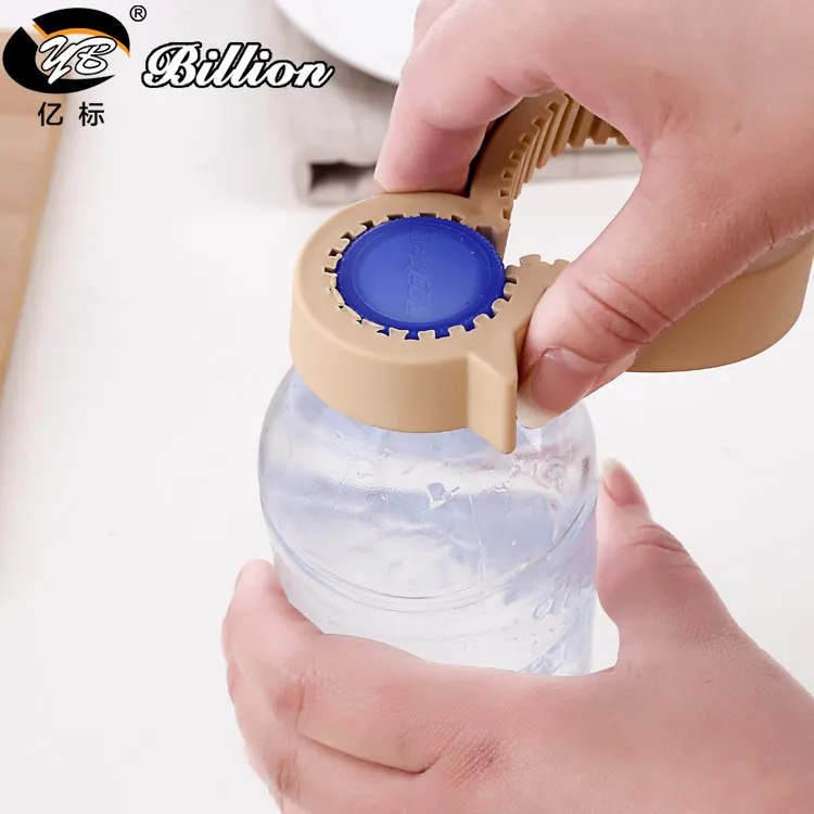 Daily necessities Easy Stubborn Lids remover wine grip jar can bottle opener for multiple size caps