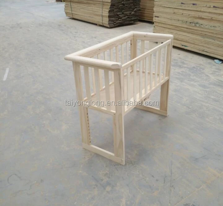 Unfinished Wooden Baby Crib Baby Crib Cot Baby Crib Attached Bed