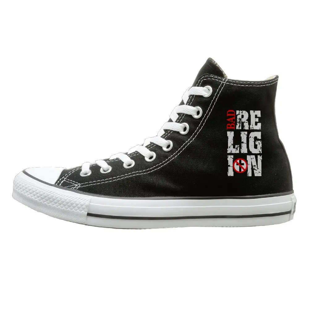 DIANA Adult Bad American Punk Rock Band Dunk High Canvas Shoes Sneakers Slip On Shoes Black