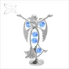 Crystocraft Highest Quality Chrome Plated Angel Figurines Decorated with Crystals from Swarovski Table Decor