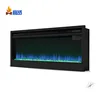 Decorative in wall master flame built in led wall mounted electric fireplace