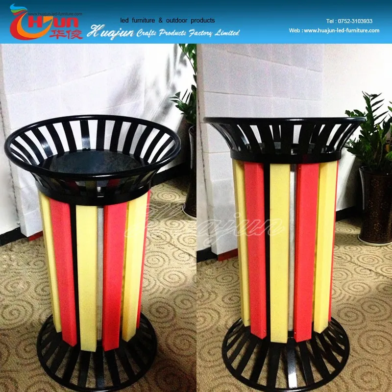 Waterproof Outdoor Led Lights Display Trash Can Light 16colors Changed