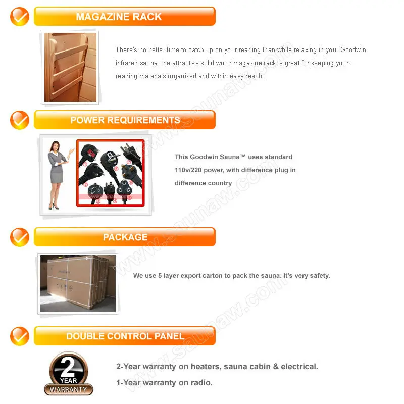 far infrared sauna room Home slim sauna GW-401
