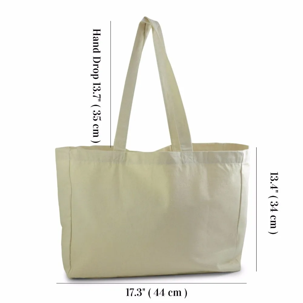 Fashion Stylish Plain White Cotton Canvas Tote Bag,Wholesale Canvas