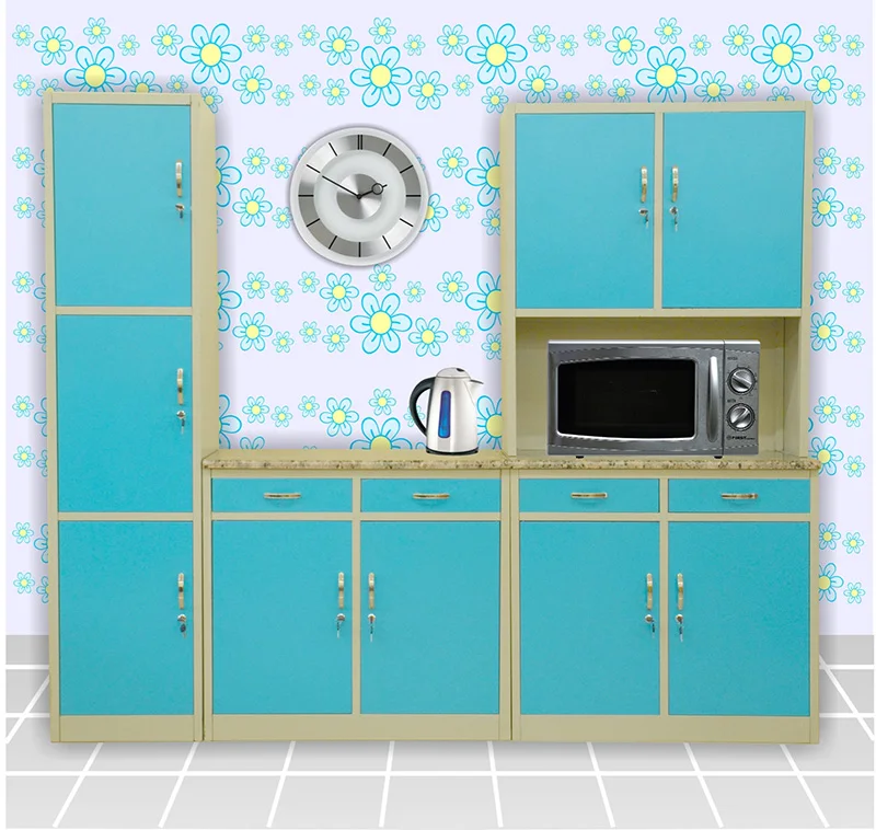 Komplette Küchenschrank-Sets / Küchenschränke aus Metall / Küchenset