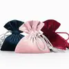 small jewelry storage velvet drawstring bag and pouch
