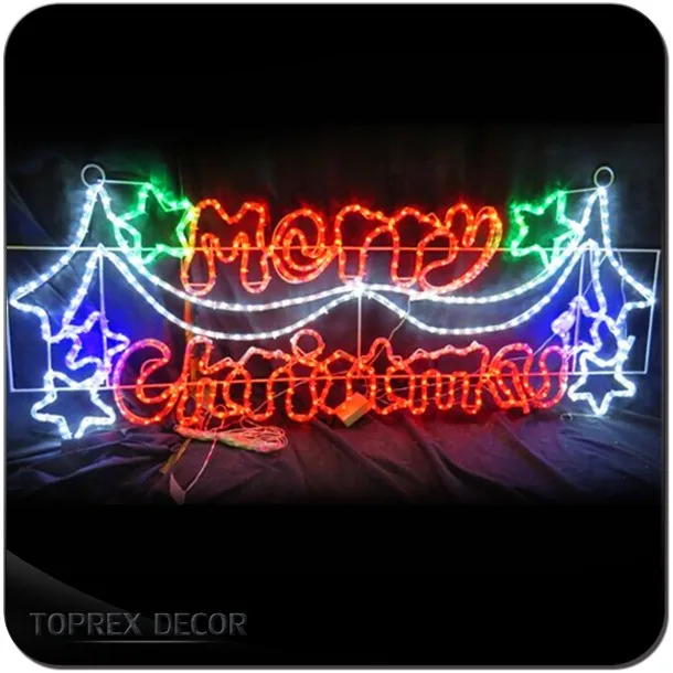 Rope Light Merry Christmas Sign Outdoor Led Buy Rope Light Merry