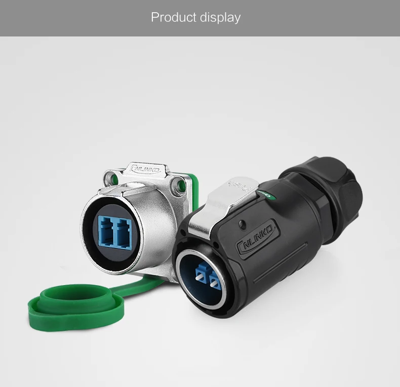 High Quality Industrial Male Female Waterproof Fiber Optic