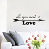 JK051 All You Need Is Love Dividends English Love Decorative Car Stickers Household Wallpaper Wall Stickers Lovely Living Room
