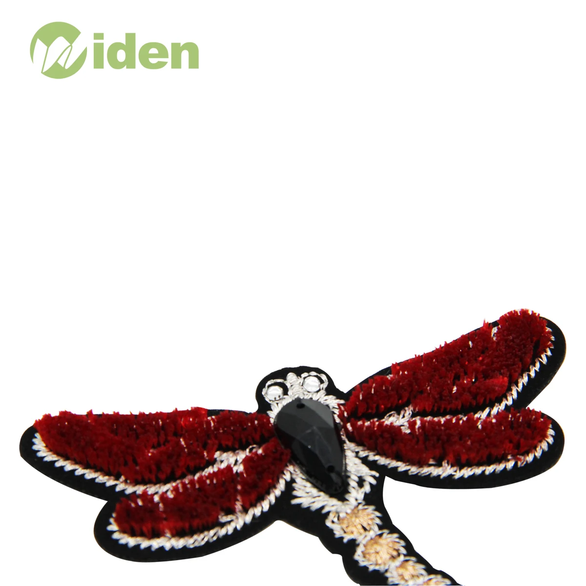 Wholesales Dragonfly Design Rhinestone in 3D Embroidered Appliques