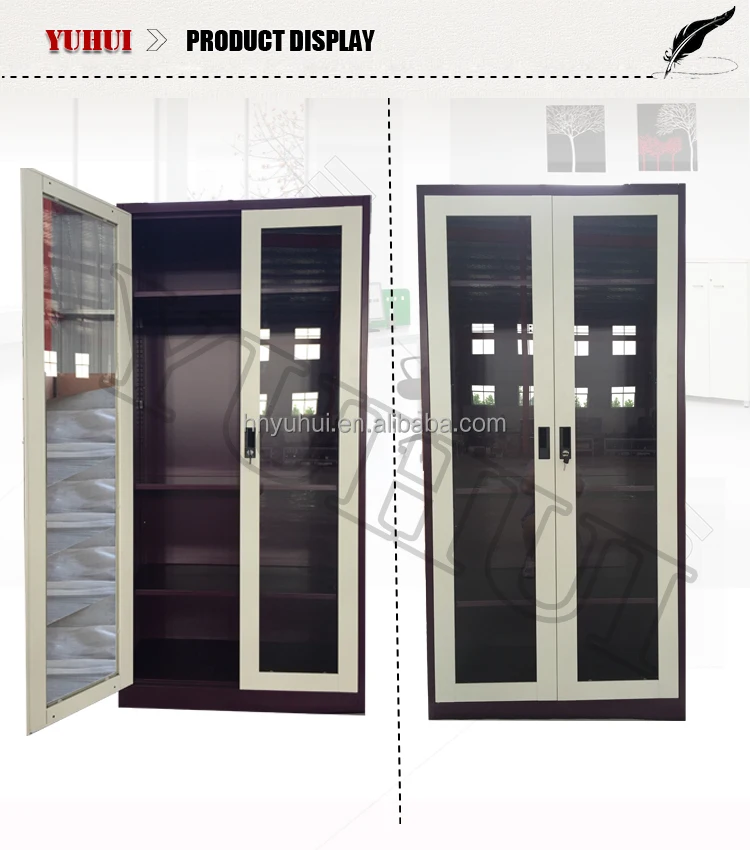 2 Door Disassembly Steel Cupboard Design / Double Door Metal Filing