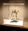 Hot selling elegant countertop LED light acrylic toy display case