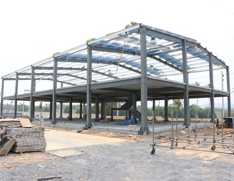 China 1000m2 Two Story Steel Structure Warehouse - Buy Warehouse,Steel ...