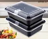 food packaging supplies disposable microwave safe take away plastic black food container