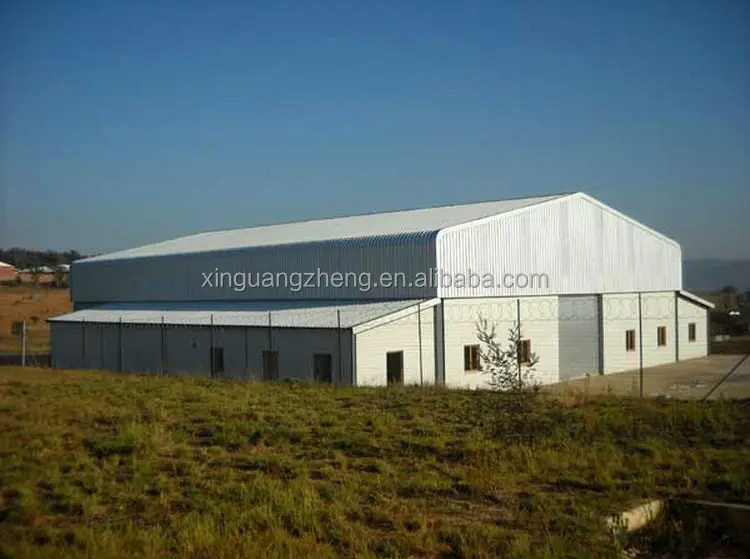 Large space steel structure warehouse with EPS sandwich panel